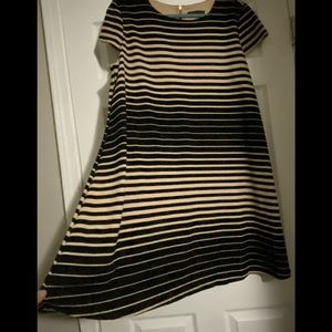 Tiana B Dress Cream & Black A line plus size 20W